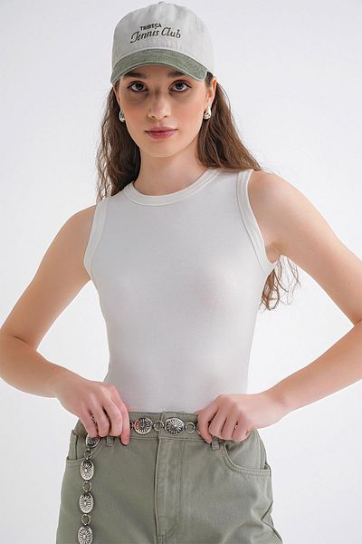 Mixray 2012 Women's Slim Fit Basic Undershirt White