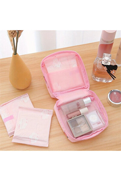TATA CRAFT Fermuarli Hi̇jyeni̇k Ped, Kulaklik, Şarj, Kozmeti̇k, Kirtasi̇ye Düzenleme Çantasi