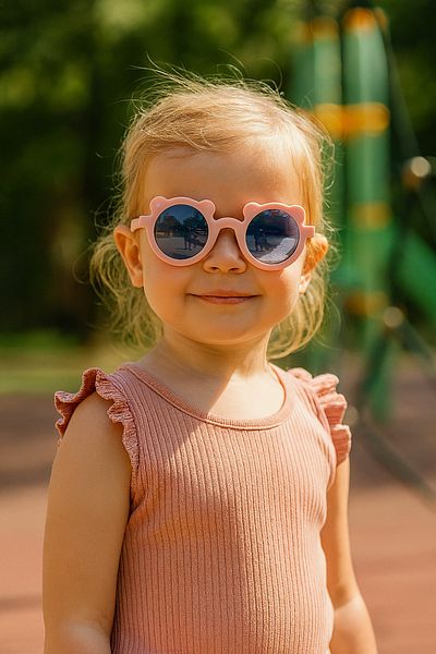 CHANCE GİFT Boy-Girl Children's Sunglasses Uv 400 Protection Turtle Model Sunglasses Polarized (1-13 Years)