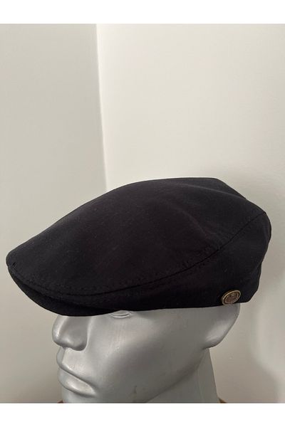 Butik Summer Linen London Cap Standard Size with Elastic Back (for Adults)