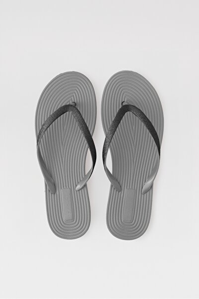 OZYO Papuci de plajă Bety Silver Flip Flops