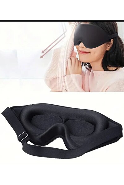 ARONA 3D Pro Uyku Göz Bandı Işığı %100 Engelleyen Melatonin Artışı Sağlayan Baskı Yapmayan Yoga Bandı