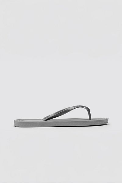 OZYO Bety Silver Flip Flops Beach Slippers