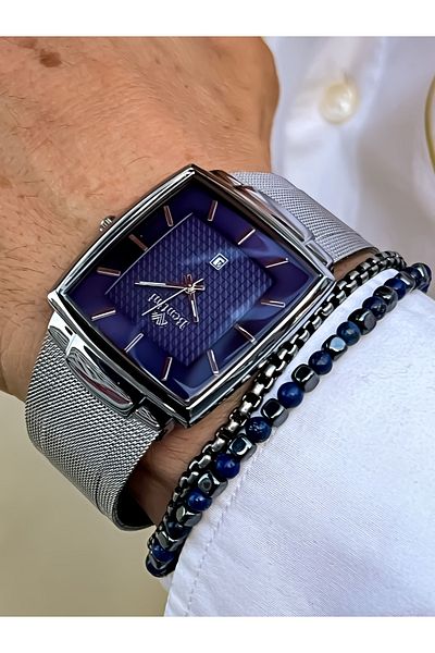 Bentini Guaranteed Waterproof Stainless, Colorfast Steel Cord Steel Case Men's Wrist Watch