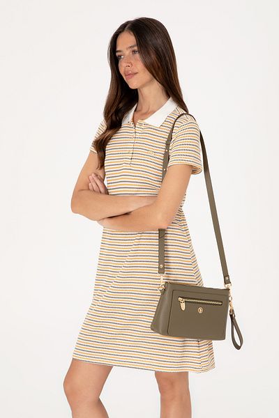 U.S. Polo Assn. Women's Khaki Crossbody Bag 50311450-Vr027