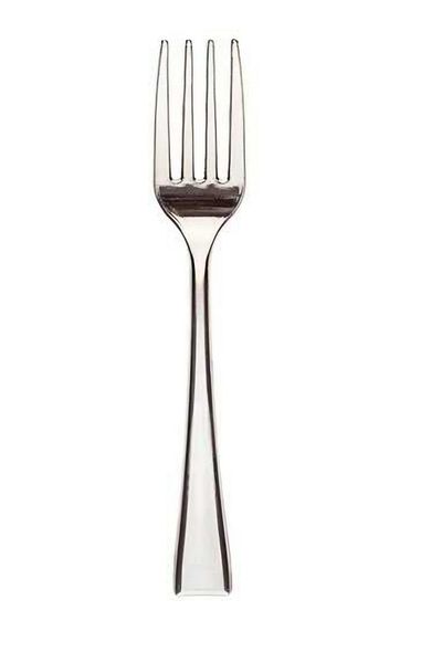 alenked Plastic Chips Fork Toothpick 8,5cm Metal Color-50 Pieces