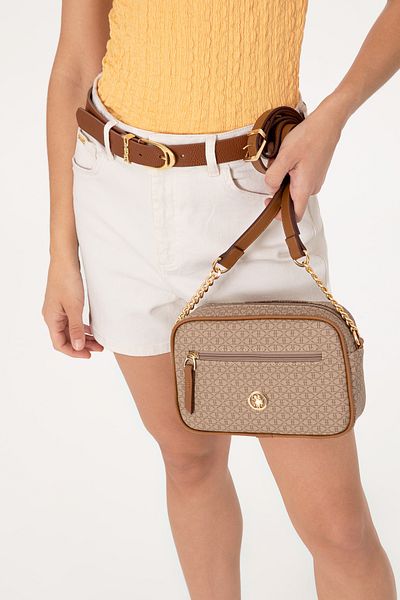 U.S. Polo Assn. Women's Beige Crossbody Bag 50311445-Vr088
