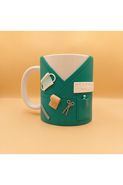 kuphane 3d Kabartma Özel Tasarım Doktor Hediyesi Kupa Bardak, El Yapımı Dokto...