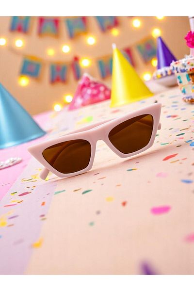 CHANCE GİFT Girls Cat Model Glasses Uv 400 Protection Trendy Kids Sunglasses