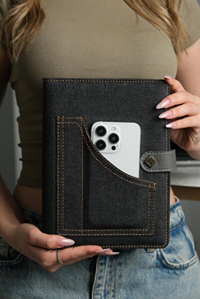 TASKUTU Ajanda - Organizer Özel Kot Deriden 14x21 Cm