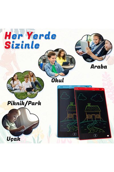 Pure IQ قلم رسم رقمي للكتابة للأطفال بشاشة LCD 8.5 بوصة