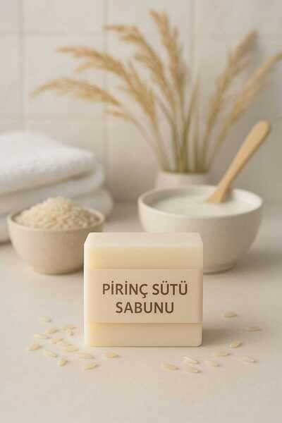 Home Rice Milk Soap Kojic Acid Soap |   Brightening and Whitening Anti-Blemish Facial Soap 1 Piece