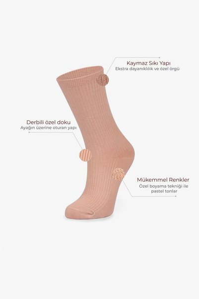 Generic Brand 5-Piece Women's Derby Long College Socks