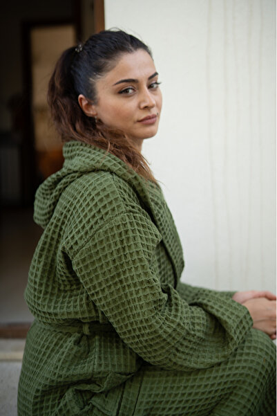 Mom Cherie Meliora 100% Cotton Waffle Adult Unisex Bathrobe