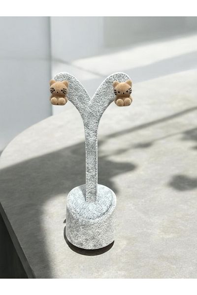 MAC CENTER Girl Child Earring with Little Kitty