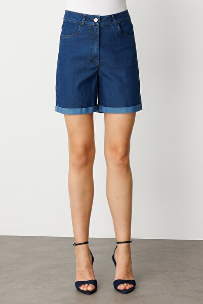 Ekol Duble Paça Kot Şort