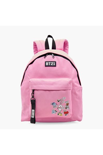 BT21 Printed Backpack with Adjustable Straps and Zip Closure - 16 inches