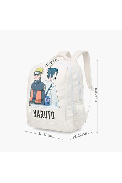 TV TOKYO Naruto Print Backpack with Adjustable Straps and Zip Closure - 18 inches