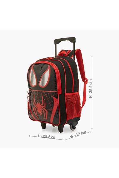 Marvel Spider-Man Print 5-Piece Trolley Backpack Set - 13 inches