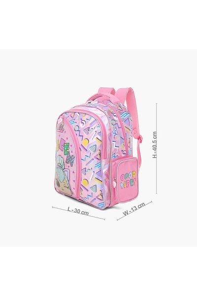MGA L.O.L. Surprise! Print Backpack with Adjustable Straps and Zip Closure - 16 inches