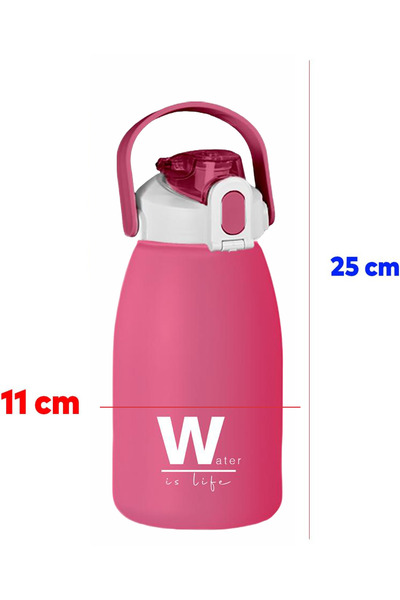ROYALGROSS Bpa Free 1500 ml Pink Water Bottle – Suitable for Sports Daily Use with Carrying Strap, Locking Lid