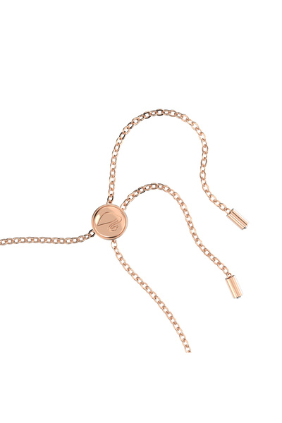 Swarovski One Bileklik, Kalp, Pembe, Pembe altın rengi kaplama