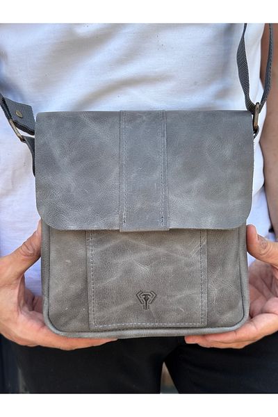 Fil Deri Genuine Leather - Magnetic - Hanger - Hidden Compartment - Shoulder Bag 1006
