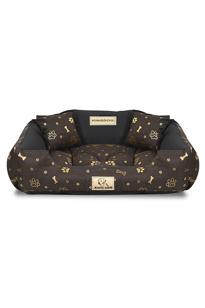 shumee Pat pentru câini KINGDOG 75x65 cm personalizat impermeabil cu oase aurii