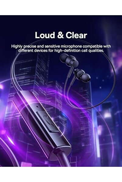 Baseus Wired Earphone, 3.5mm Bass Sound Universal In-Ear Headset Stereo Sound Noise Isolating Compat