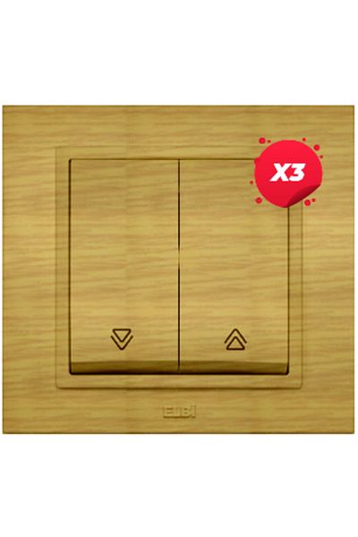 ELBI ELECTRIC X3 - Zena Maple Blinds Control Switch ST