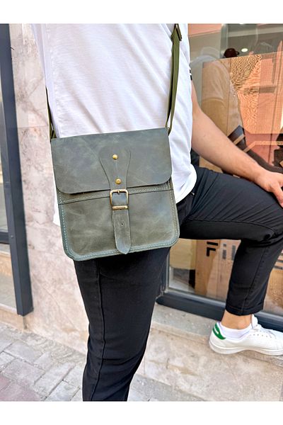 Fil Deri Genuine Leather - Magnetic - Modern Design - Shoulder Bag 1004