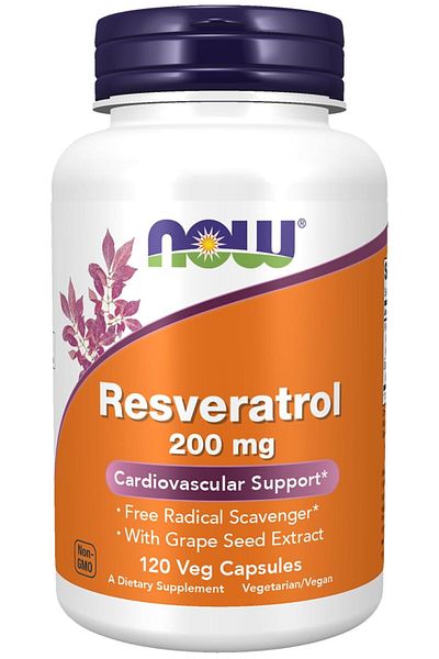 Now Resveratrol 200Mg Caps 60S