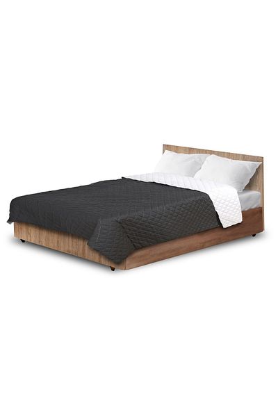 shumee Ultrasonic quilted blanket 220x240 cm black and white