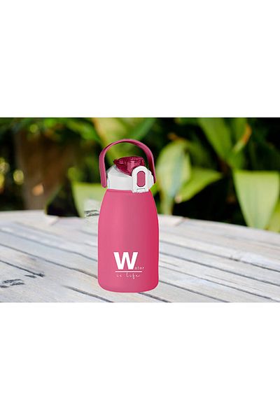 ROYALGROSS Bpa Free 1500 ml Pink Water Bottle – Suitable for Sports Daily Use with Carrying Strap, Locking Lid