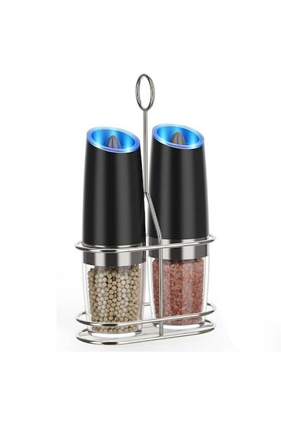 Z Zeleno Set 2 electric grinders with gravitational technology, LED light, adjustable granulation, stainless