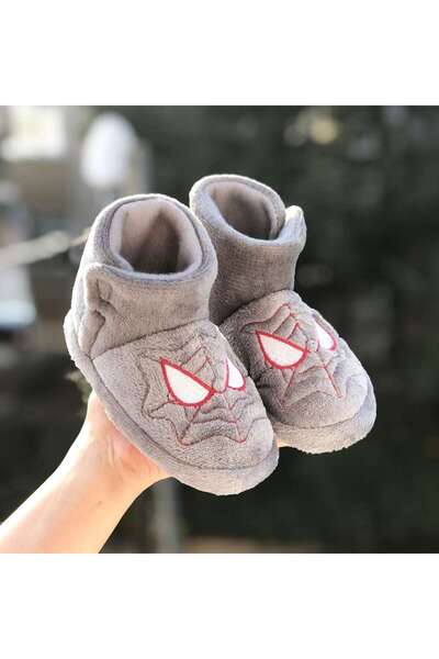 Pandalina Cırt Cırtlı Erkek Çocuk Panduf Kaydırmaz Taban Anaokulu Kreş Ev Ayakkabısı