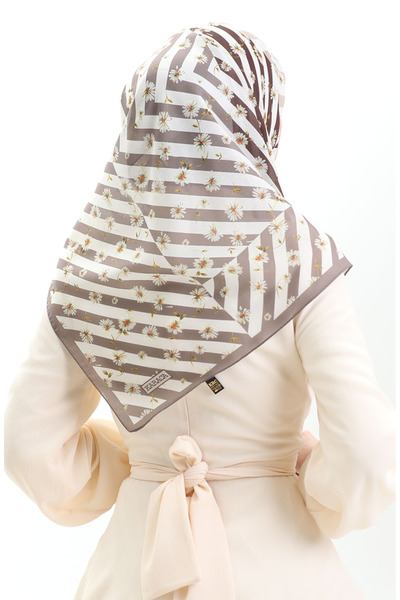 sefamerve Μαλακό κασκόλ Karaca 81057-11 Mink White