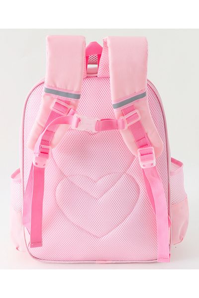 Fab N Funky Unicorn Theme Backpack, Top Handle, Stylish Front Zipper Pocket, 5 Years+, Pink - 17 Inches