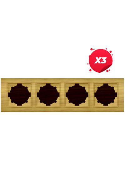 ELBI ELECTRIC X3 - Zena Maple Frame Support 4 Posts