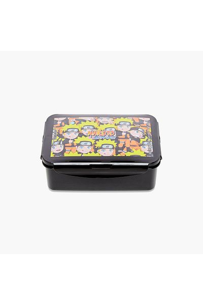 TV TOKYO Naruto Print Sectioned Lunch Box with Clip Lock Closure