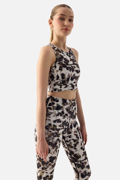 Superstacy Snow Leopard Digital Sports Bra