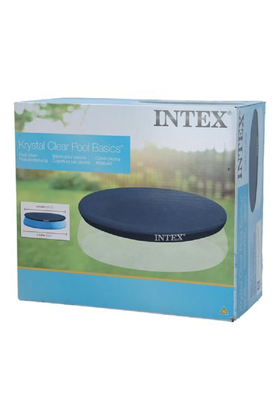Intex Easy Set Pool Cover Blue 12inch X 15ft
