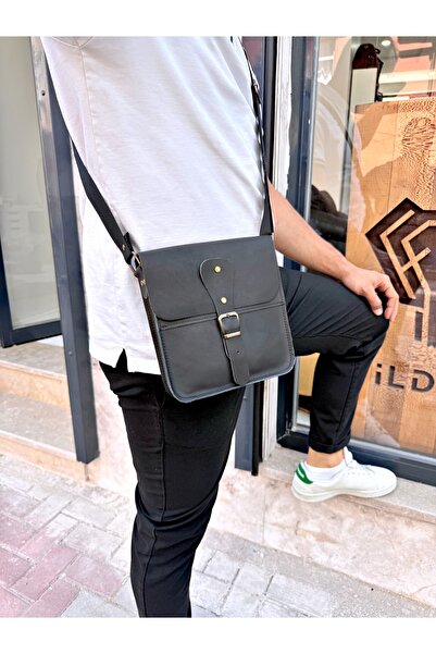 Fil Deri Genuine Leather - Magnetic - Modern Design - Shoulder Bag 1004