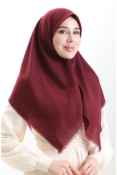 sefamerve Κασκόλ Koton Jacquard 90199-09 Plum