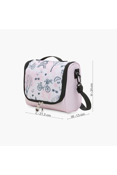 Juniors Printed Lunch Bag with Zip Closure