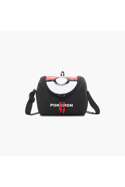 Pokemon Printed Lunch Bag with Adjustable Strap and Zip Closure