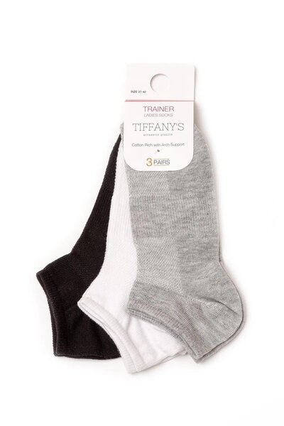 The Socks House جوارب رياضية نسائية مكونة من 3 قطع