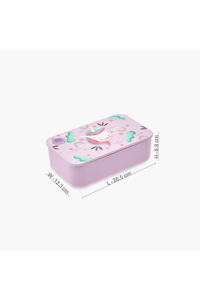 SASSI Junior Unicorn Print 2-Compartment Lunch Box