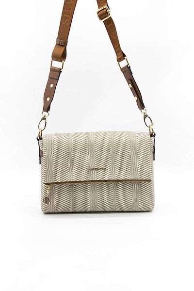 Silver Polo WOMEN'S BAG/PLAIDSilver Polo BEIGE Shoulder Bag