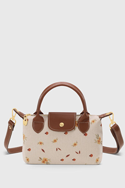 Housebags Papatya Desenli Çok Yönlü PU Deri Omuz Askılı Çanta 280